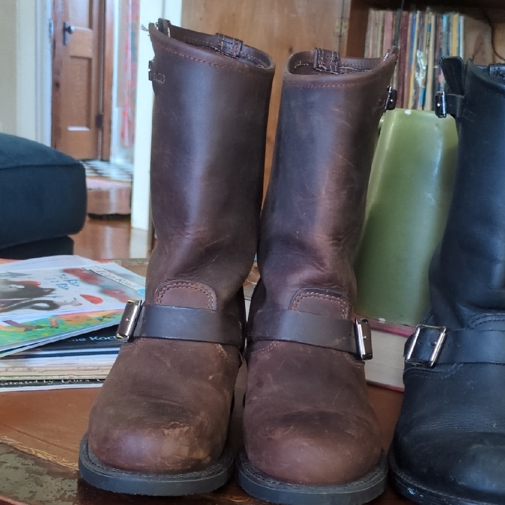 Frye Dark Brown Leather Boots